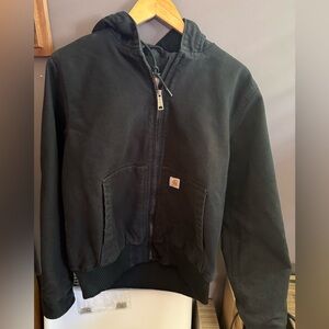 Carhartt Women’s Black Hooded Jacket Med 8-10